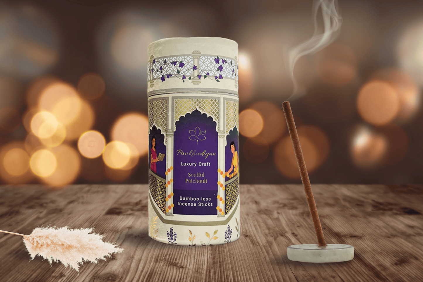 Soulful Patchouli Luxury Bamboo-less Incense Sticks