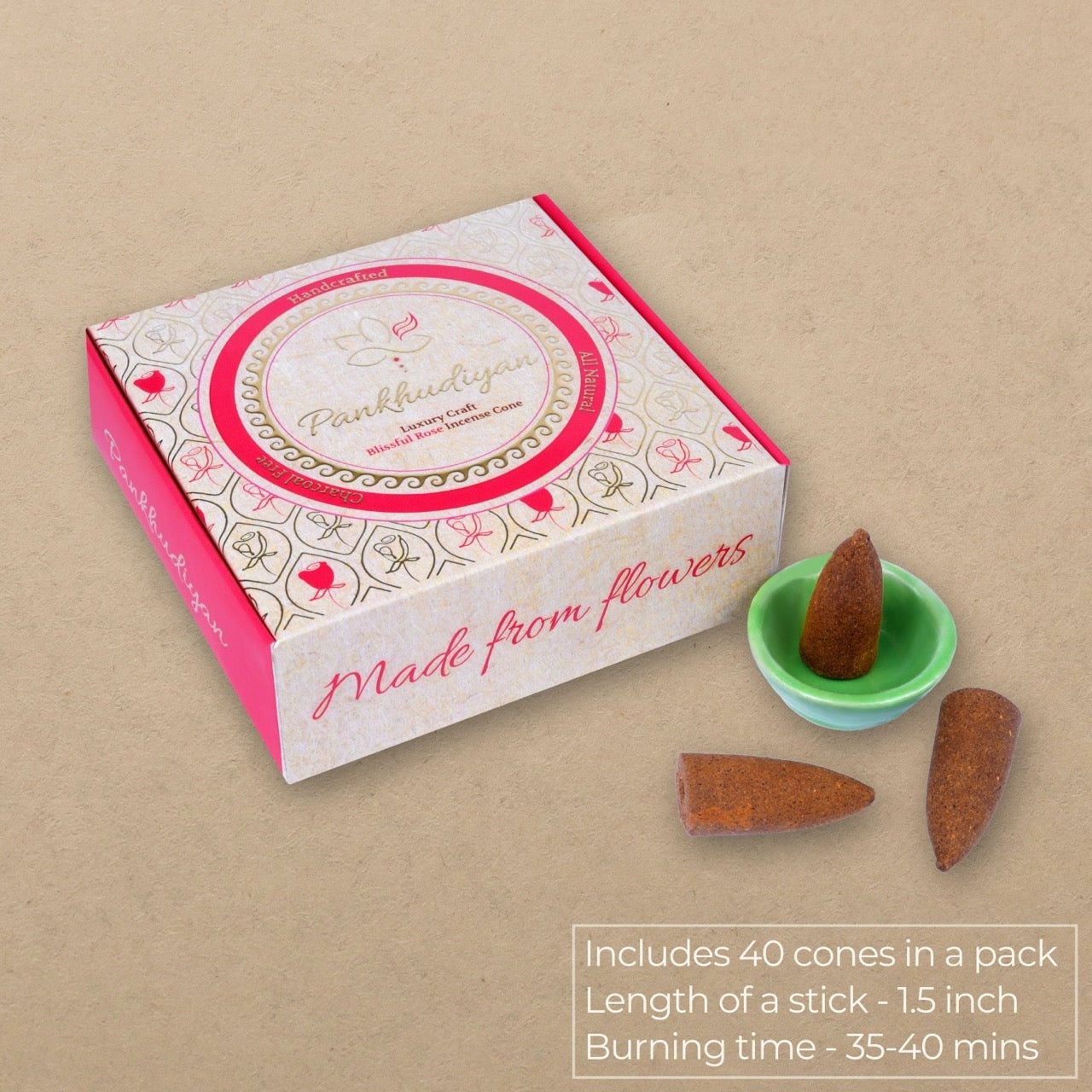 Blissful Rose Luxury Incense Cones