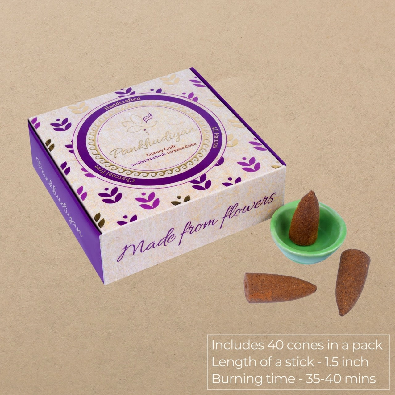 Soulful Patchouli Luxury Incense Cones