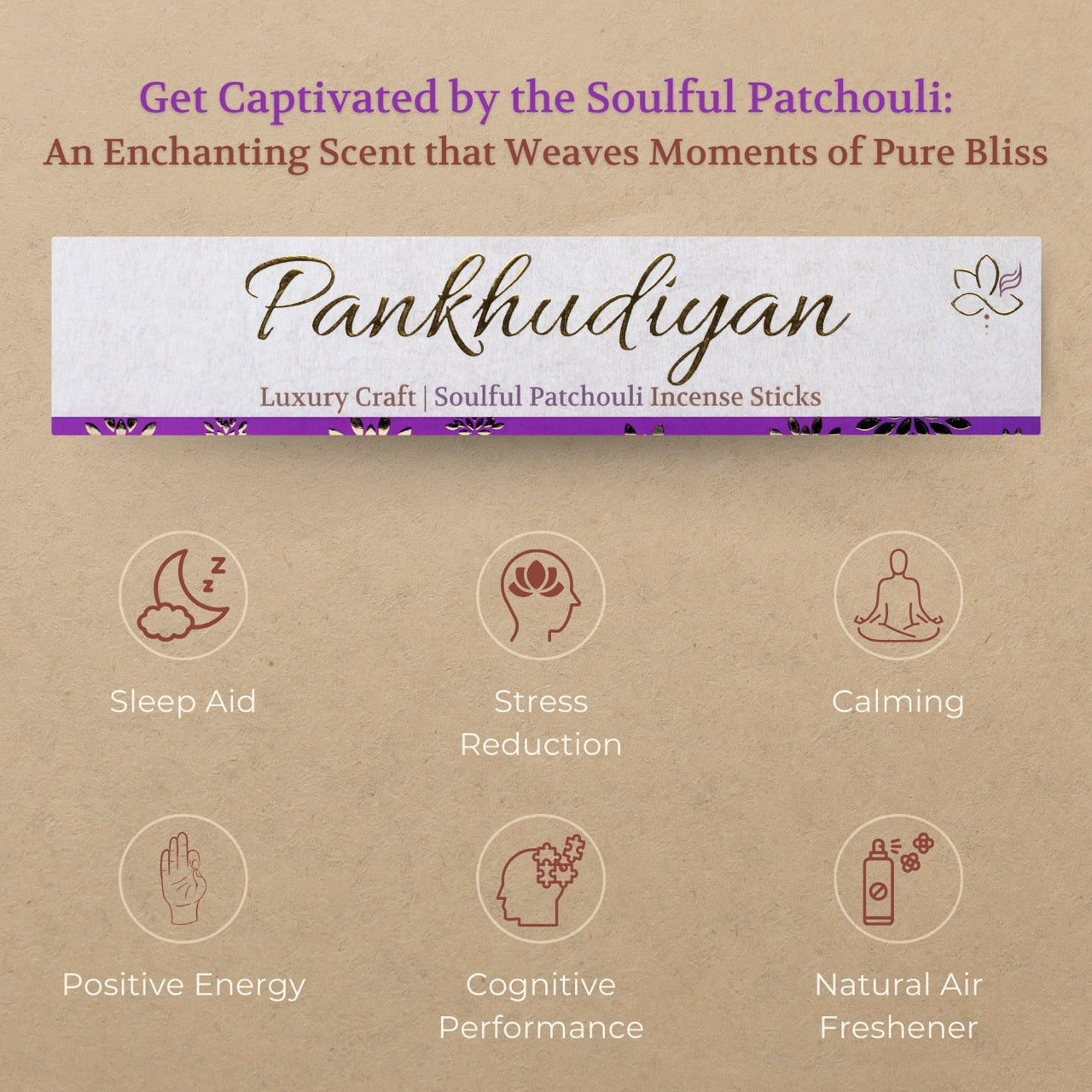 Soulful Patchouli Luxury Incense Sticks