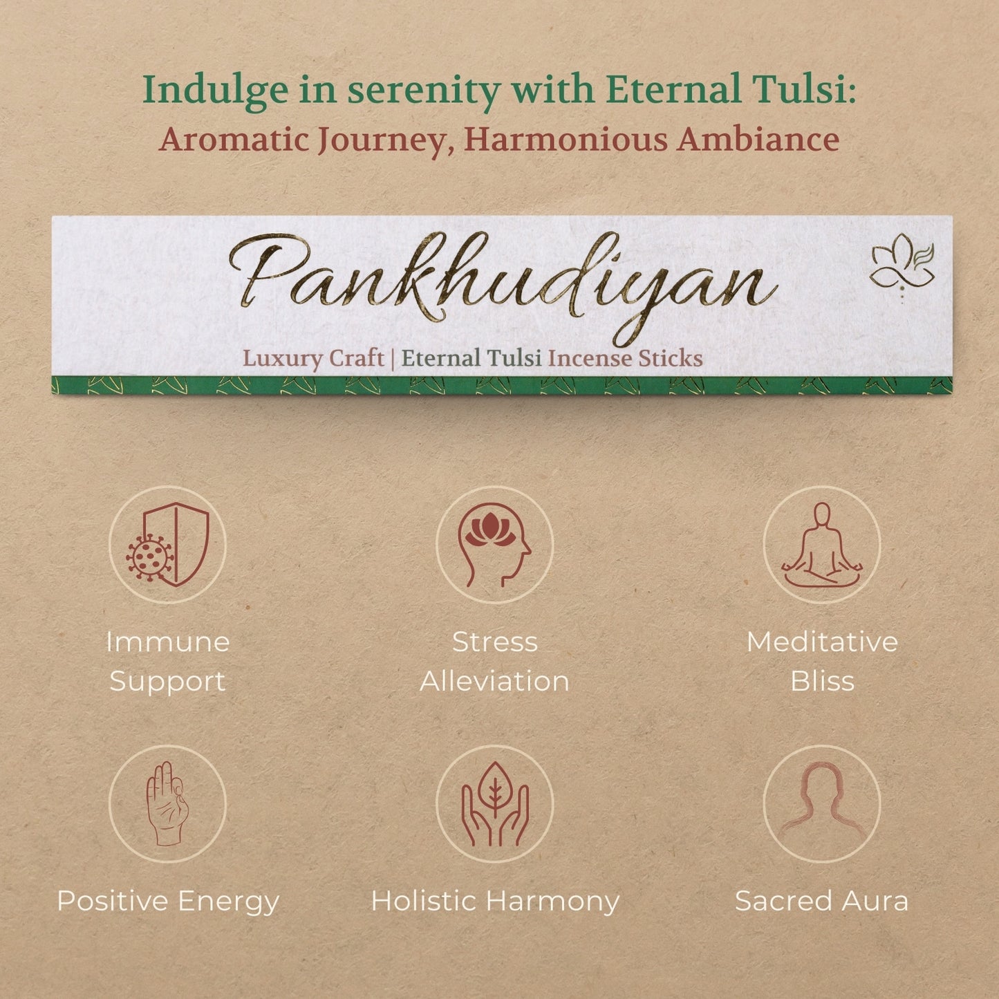 Eternal Tulsi Luxury Incense Sticks